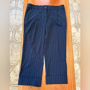 BCBG MaxAzria Cropped Pinstripe Slacks – Size 6, Low Rise